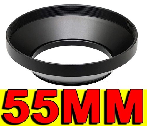 55mm wide angle - lens, hood